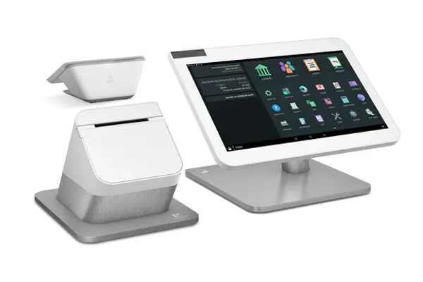 Clover Station Duo with 14-inch merchant display and customer-facing screen, available through PayPoint Systems for restaurant and high-volume retail payment processing