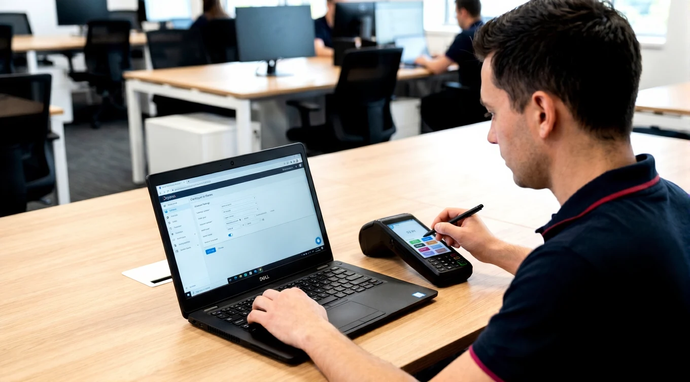 Digital lock and shield representing e-commerce fraud defense, tokenization, and chargeback protection.