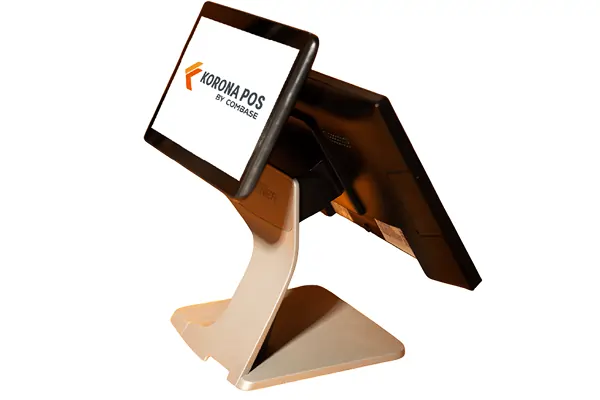Clover Station Duo with 14-inch merchant display and customer-facing screen, available through PayPoint Systems for restaurant and high-volume retail payment processing